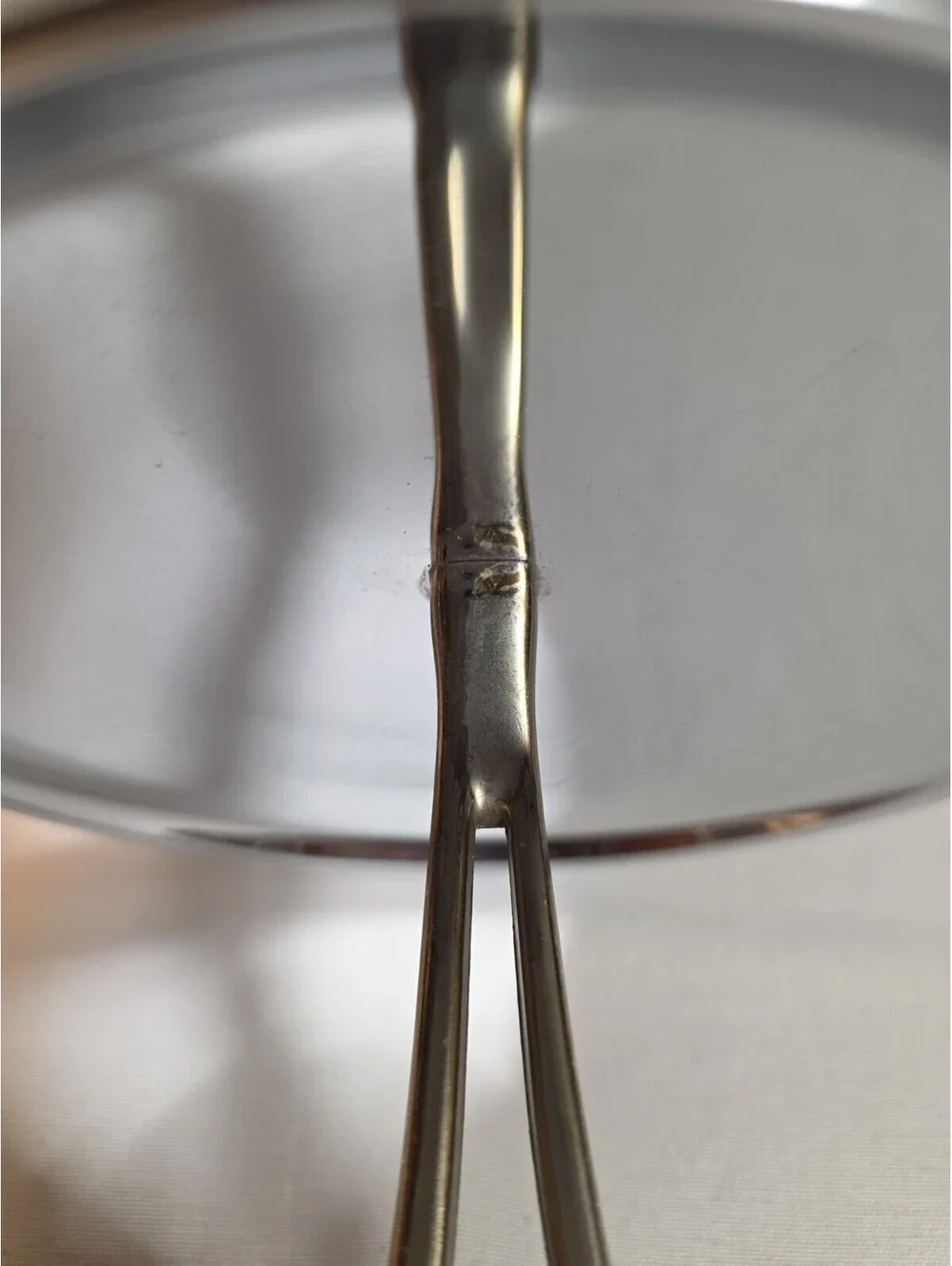 Kromex MCM 11” Atomic 2 Tier Tidbit Serving Tray Chrome
